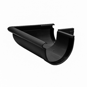 Угол желоба наружный 90° Rainway 130 мм черный